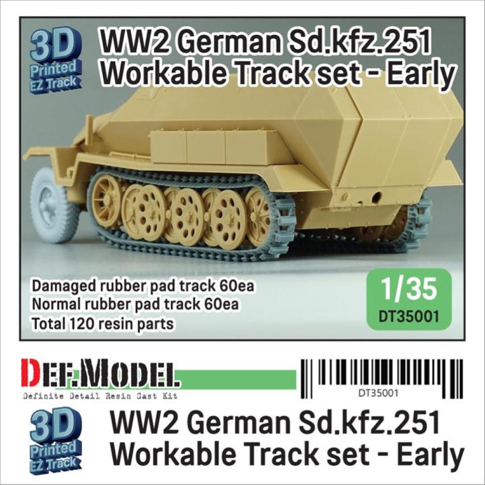 DEF MODEL: 1:35 Sd.kfz. 251 Workable Track set - Early type