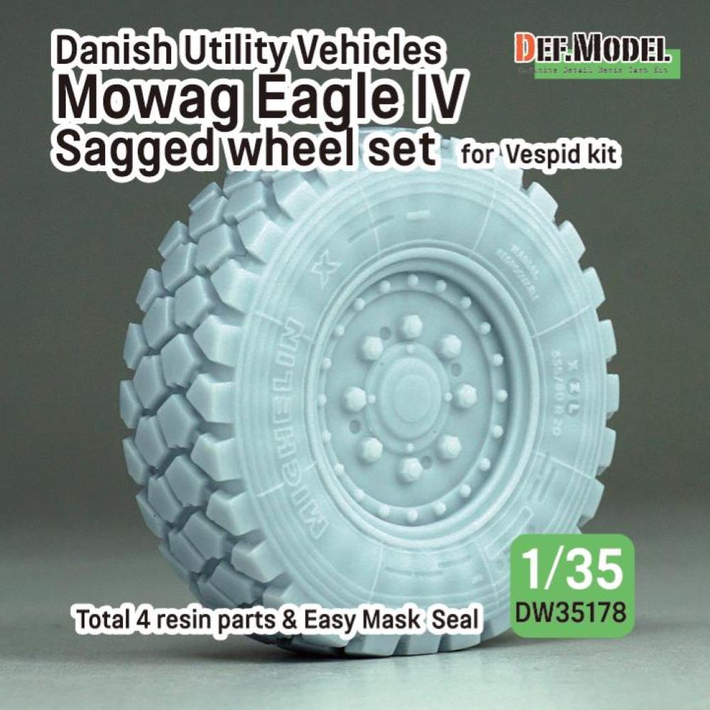 DEF MODEL: 1:35 Danish Eagle IV Sagged wheel set (Vespid)