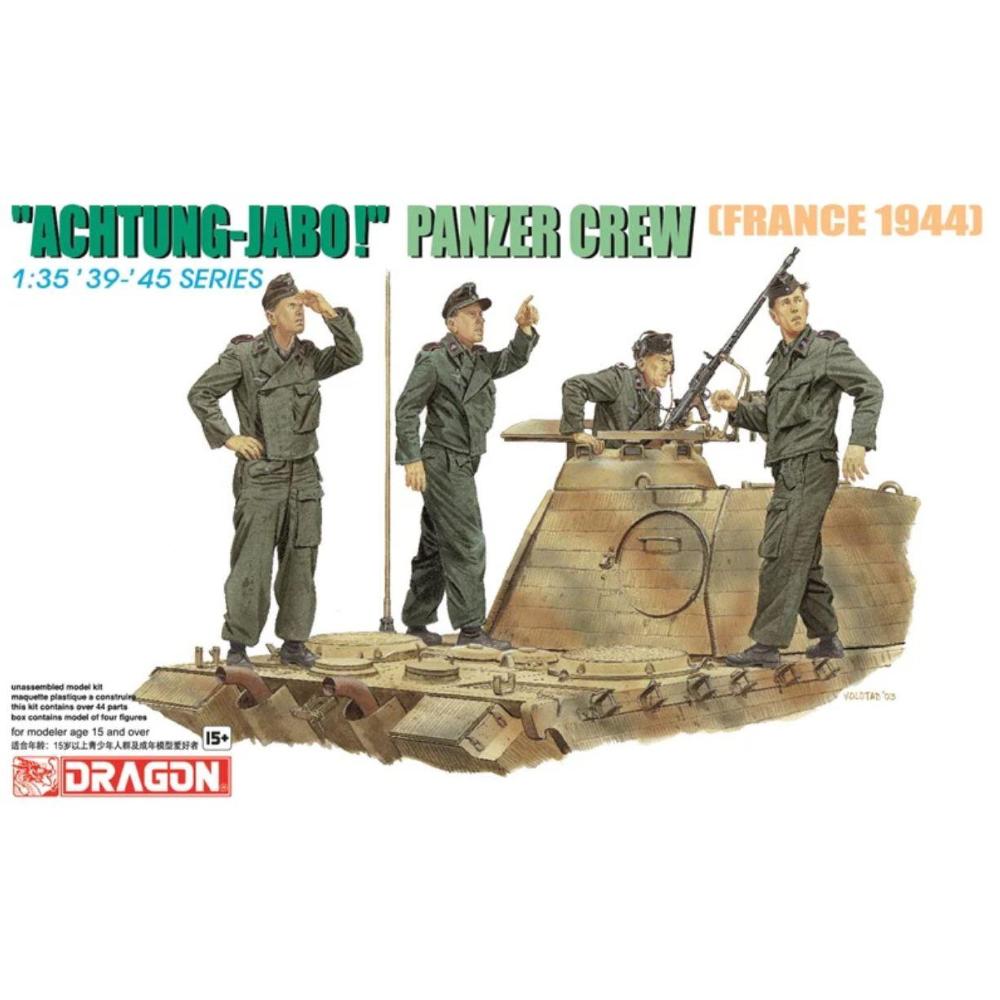 DRAGON: 1:35 Achtung Jabo - Panzer Crew France 1944
