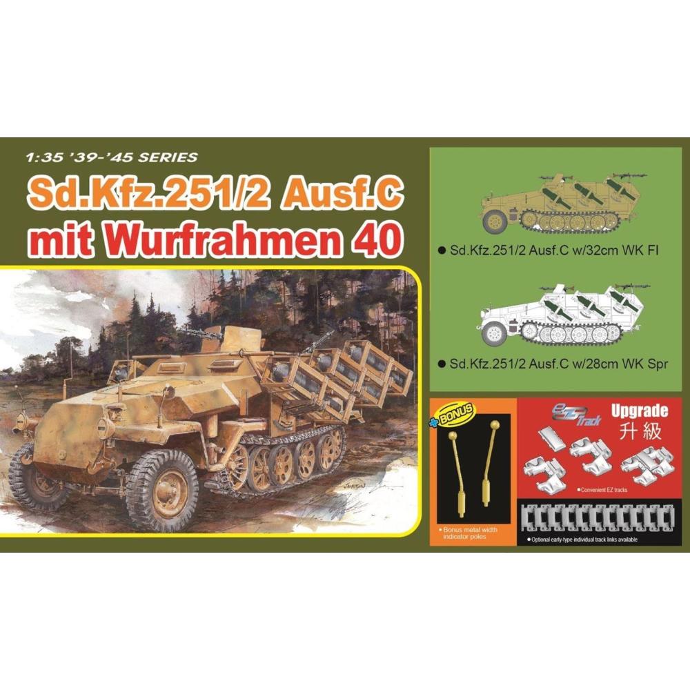 DRAGON: 1:35 Sd.Kfz. 251/2 Ausf. C mit Wurfrahmen 40 2in1