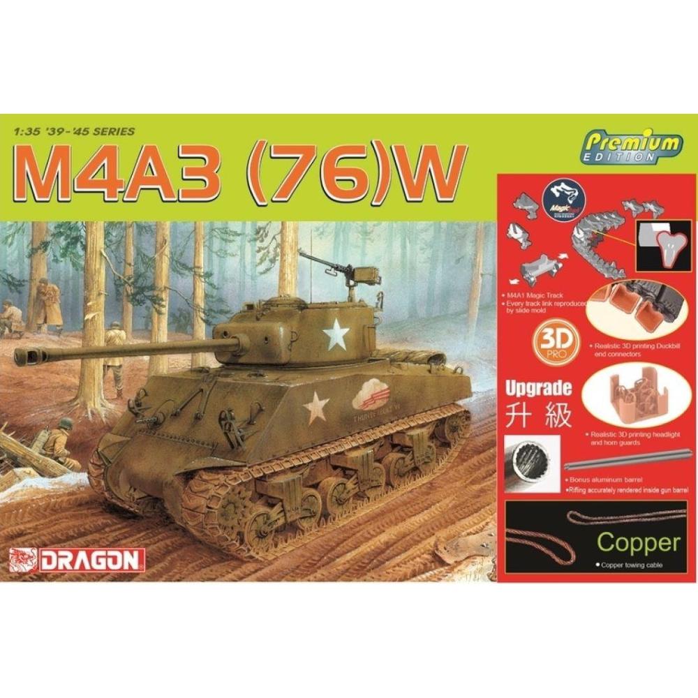 DRAGON: 1:35 Sherman M4A3 (76) W VVSS - 2025 Premium Version