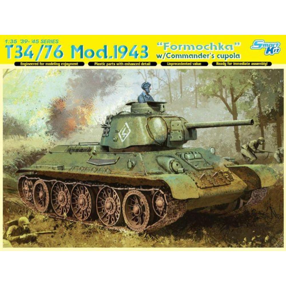 DRAGON: 1:35 T34/76 Mod.1943 "Formochka" w/Commander's Cupola
