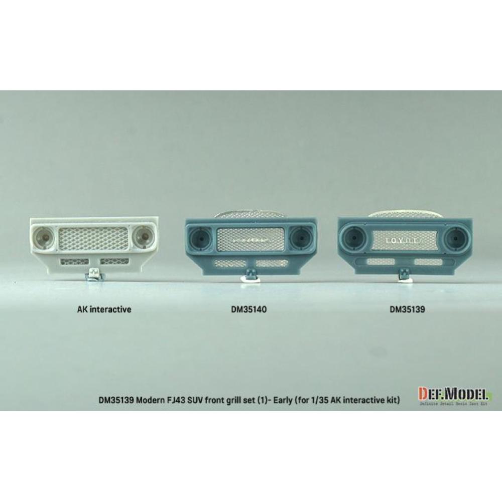 DEF MODEL: 1:35 FJ43 front grill set (2) Late (for AK interactive)