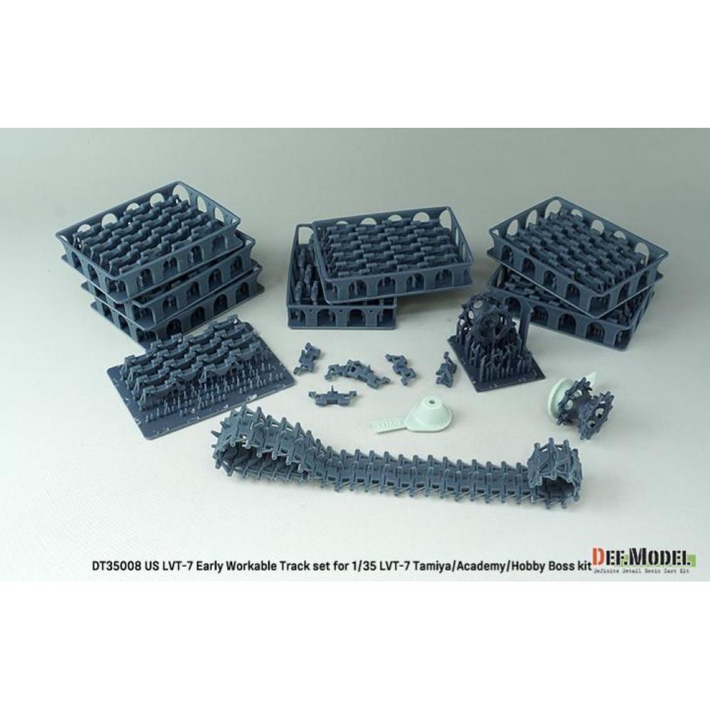 DEF MODEL: 1:35 US LVT-7 Early Workable Track set (for 1/35 LVT-7)