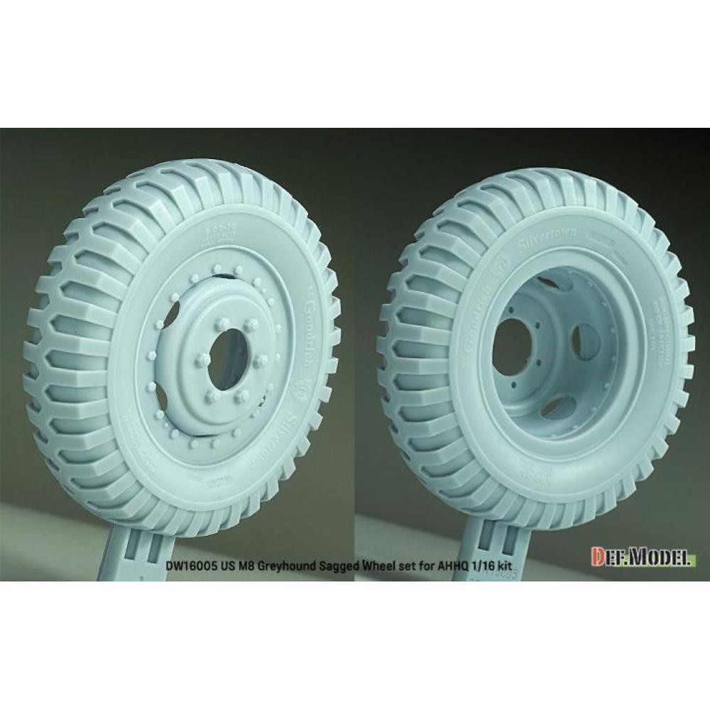 DEF MODEL: 1:16 M8 Greyhound Sagged wheel set (AHHQ)