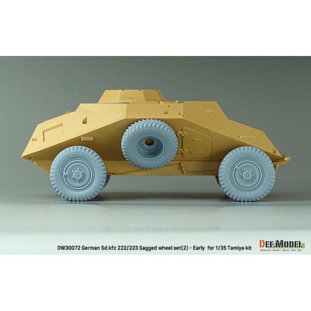 DEF MODEL: 1:35 Sd.Kfz 222 / 223 Sagged wheel set-2 Early