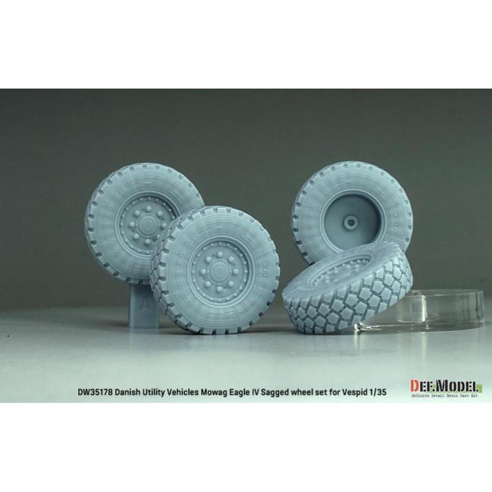 DEF MODEL: 1:35 Danish Eagle IV Sagged wheel set (Vespid)