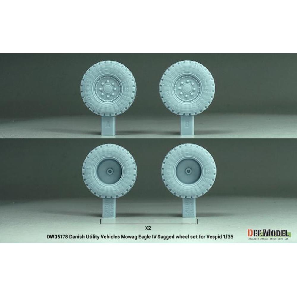 DEF MODEL: 1:35 Danish Eagle IV Sagged wheel set (Vespid)
