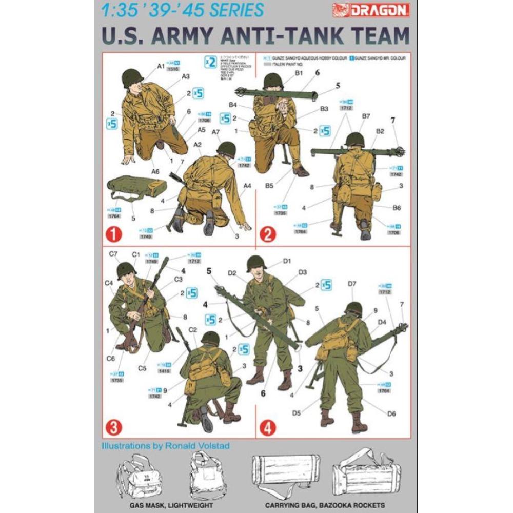 DRAGON: 1:35 U.S. Army Anti Tank Team