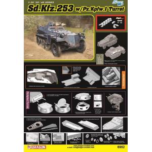 DRAGON: 1:35 Sd.Kfz. 253 w/ Panzer I Turret