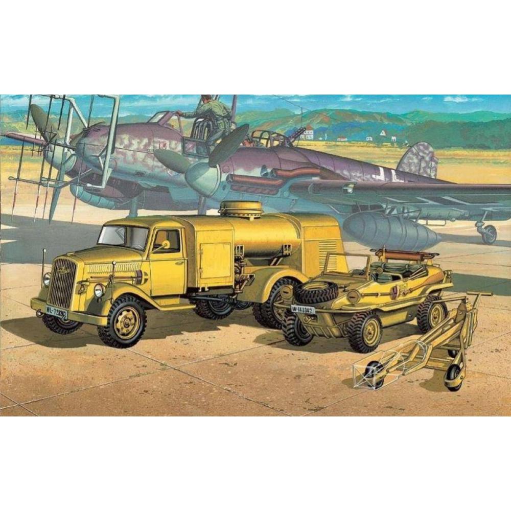 ACADEMY: 1:72 Opel Blitz Tankwagen & VW Schwimmwagen
