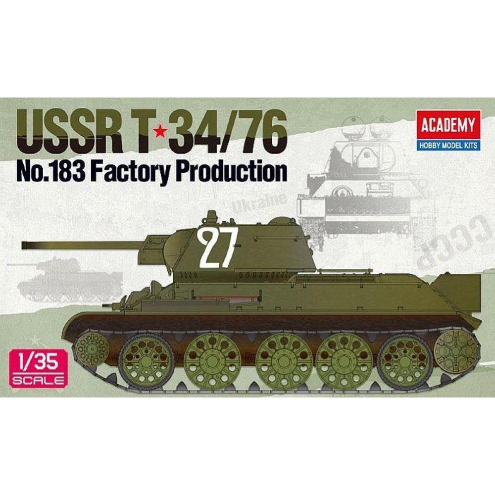 ACADEMY: 1:35 T-34 / 76 No.183 Factory Production