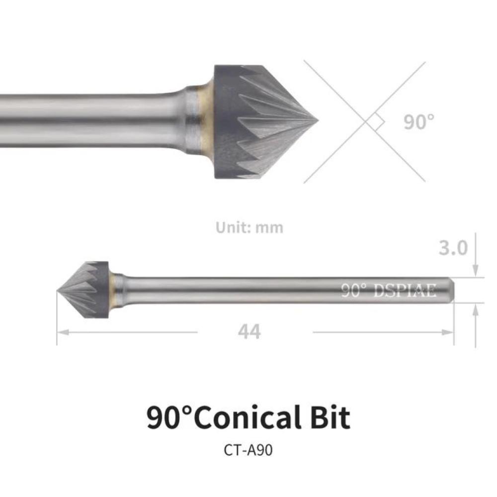 DSPIAE: DSPIAE "I-deal" Conical Bit 90°