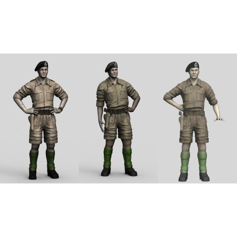 ATTACK: 1:72; British AFV Africa Crew Set 2, Britische Besatzung