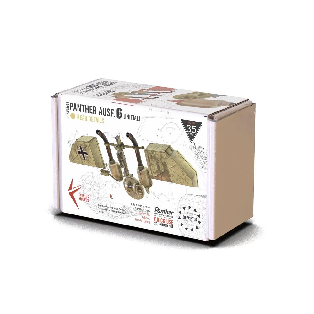 FAUSTUS MODELS: 1:35 Panther G Rear Details Initial Version