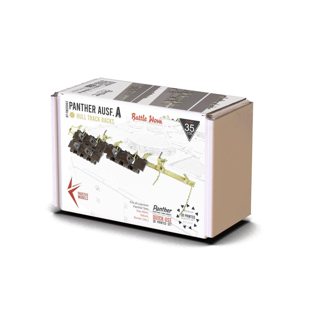 FAUSTUS MODELS: 1:35 Panther Ausf. A Hull Track Racks - Battle Worn