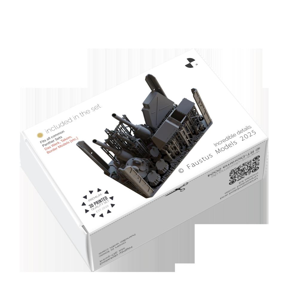 FAUSTUS MODELS: 1:35 Panther G Rear Details Initial Version
