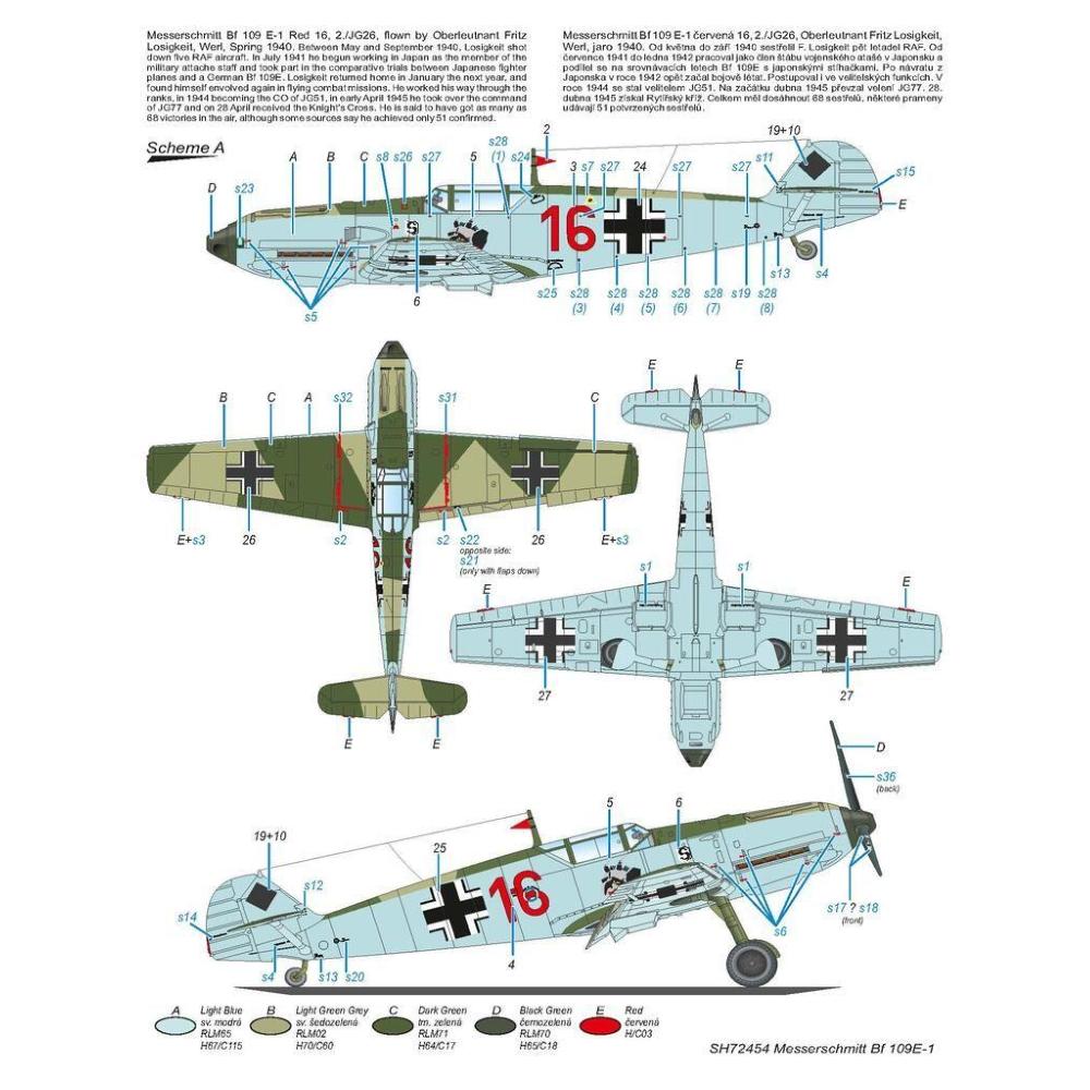 Special Hobby: 1:72 Messerschmitt Bf 109E-1 "Lightly-Armed Emil"