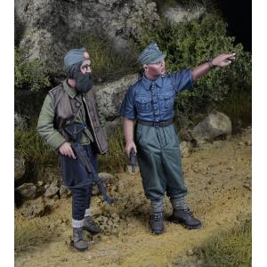 D-DAY miniatures: 1:35 SS Prinz Eugen Mountain Div. NCO&Chetnik, 1943-45