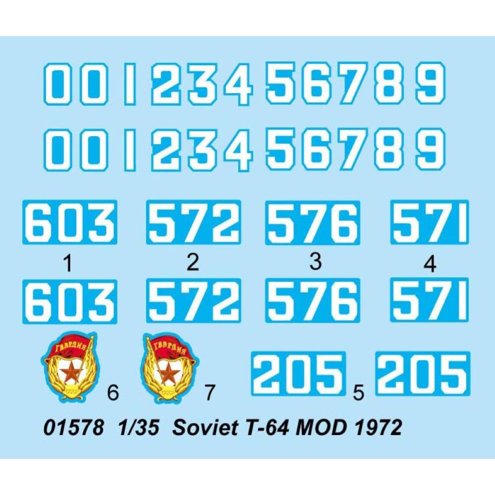 TRUMPETER: 1/35 Soviet T-64 Mod. 1972
