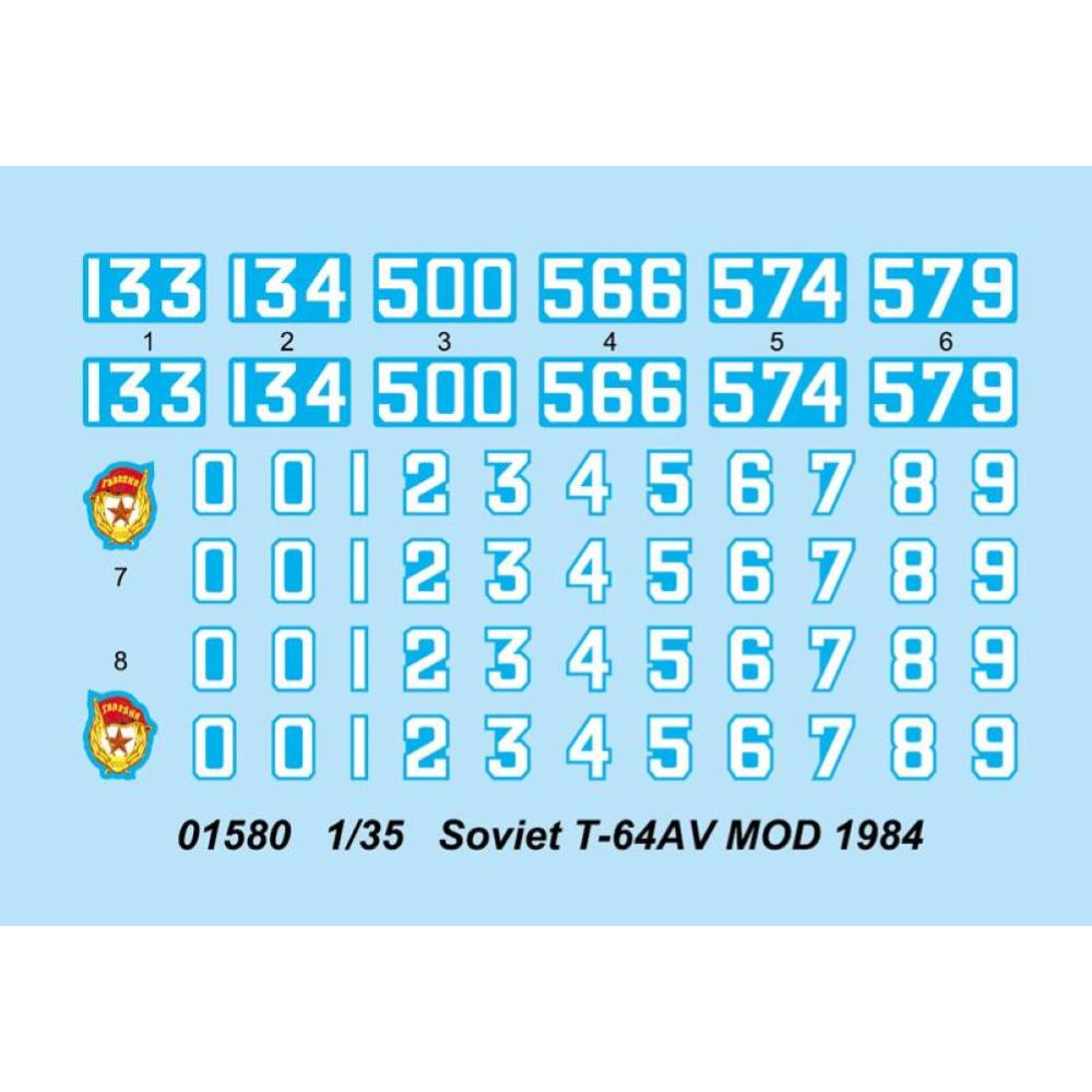TRUMPETER: 1:35 Soviet T-64AV Mod. 1984