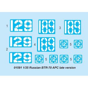 TRUMPETER: 1:35 Russian BTR-70 APC late version