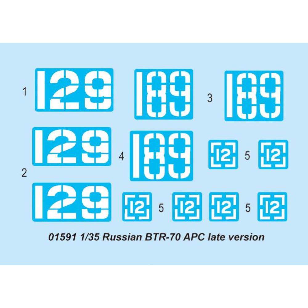 TRUMPETER: 1:35 Russian BTR-70 APC late version