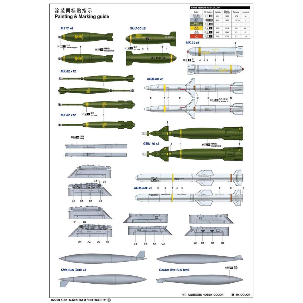 TRUMPETER: 1:32 Grumman A-6E / TRAM "Intruder"