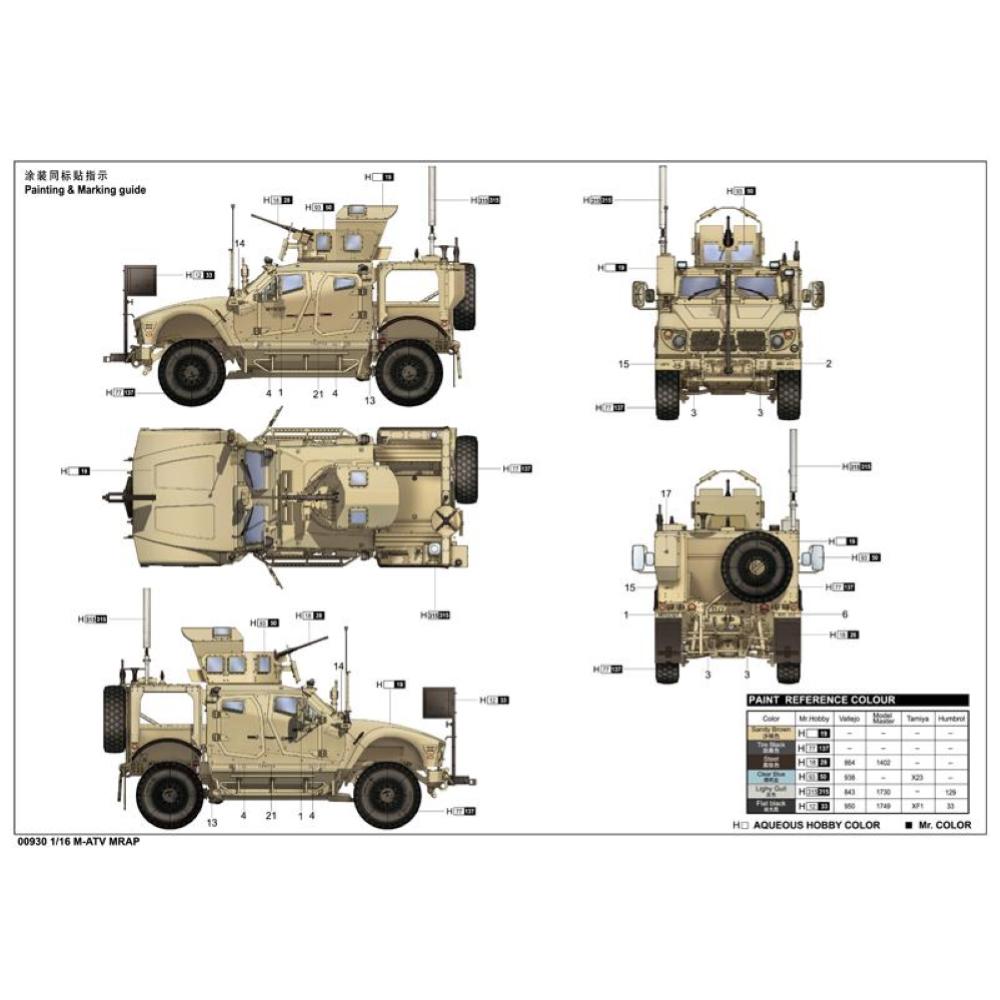 TRUMPETER: 1/16 US M-ATV MRAP 1:16