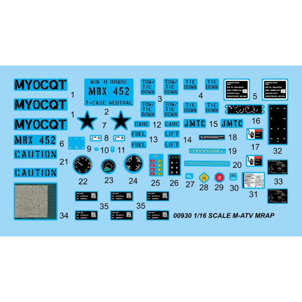 TRUMPETER: 1/16 US M-ATV MRAP 1:16