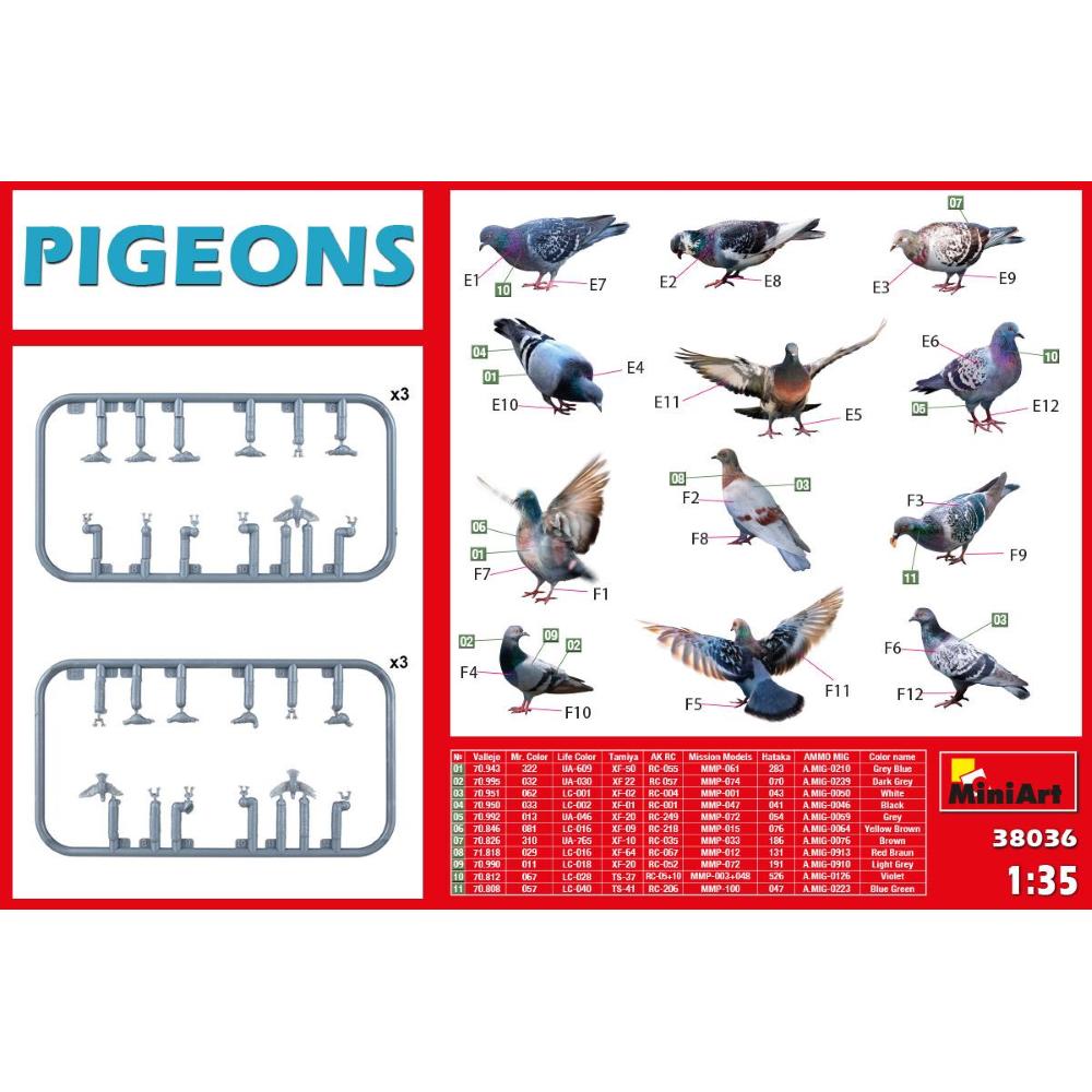 MINIART: 1:35 Pigeons