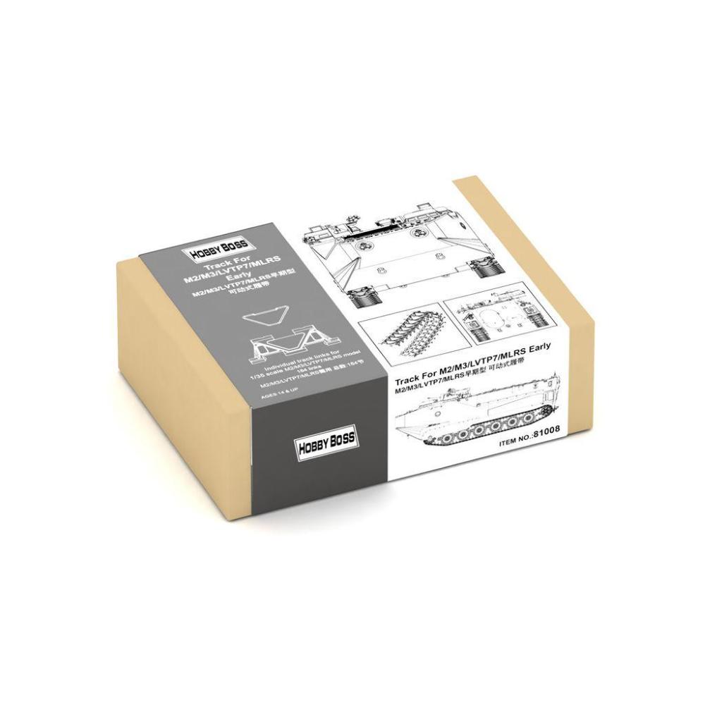 HOBBY BOSS: 1:35 M2/M3/LVTP7/MLRS Early individual track links set