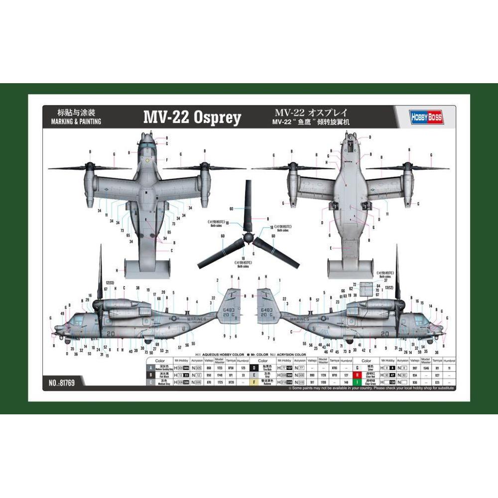 HOBBY BOSS: 1:48 MV-22 Osprey