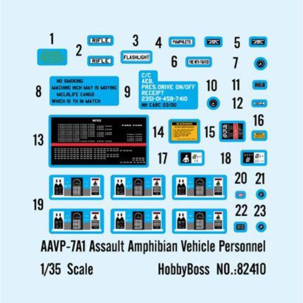 HOBBY BOSS: 1:35 AAVP-7A1 Assault Amphibian Vehicle Personnel