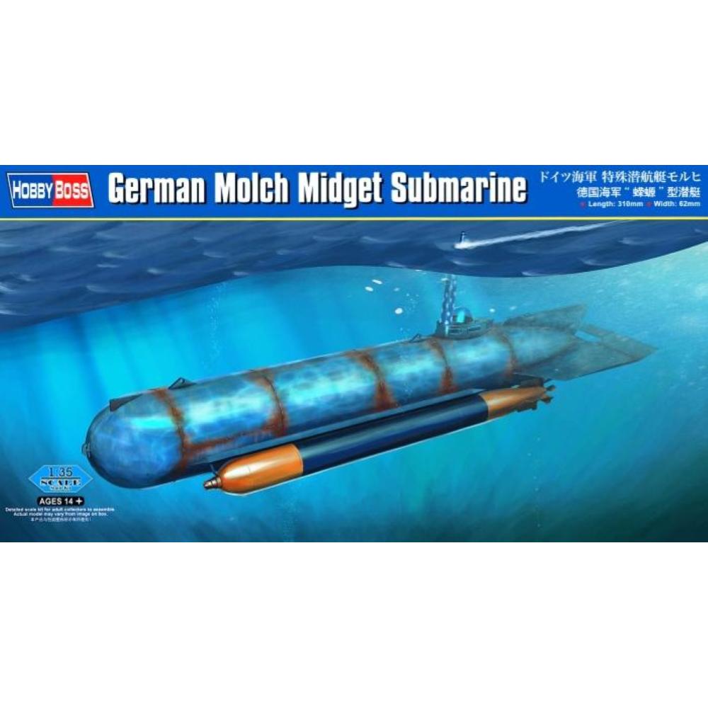 HOBBY BOSS: 1:35 German "Molch" Midget Submarine 1:35