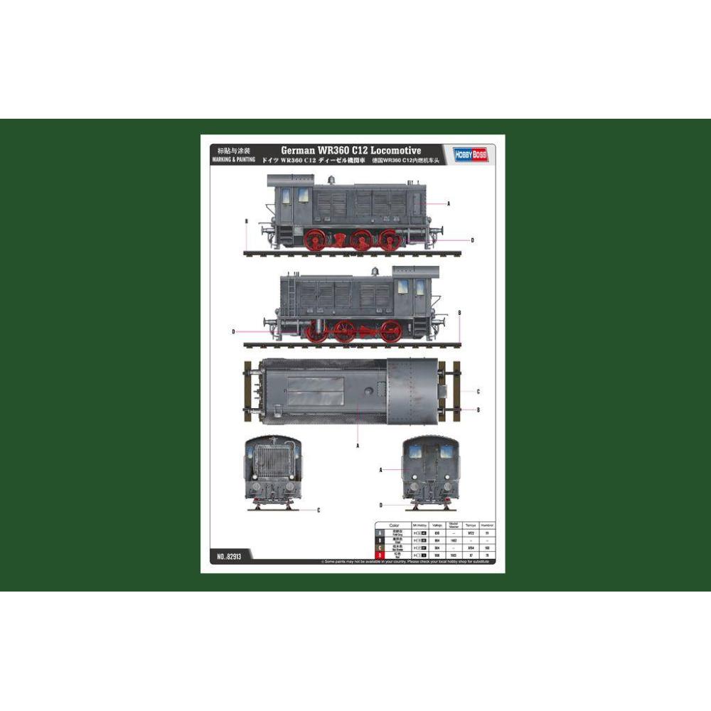 HOBBY BOSS: 1:72 German WR 360 C12 Lokomotive