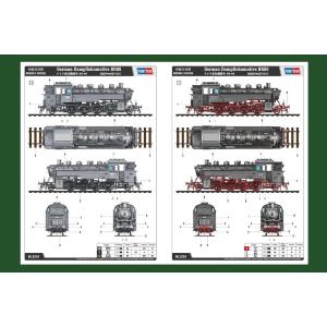 HOBBY BOSS: 1:72 German Dampflokomotive BR 86
