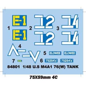 HOBBY BOSS: 1:48 US M4A1 76 Tank