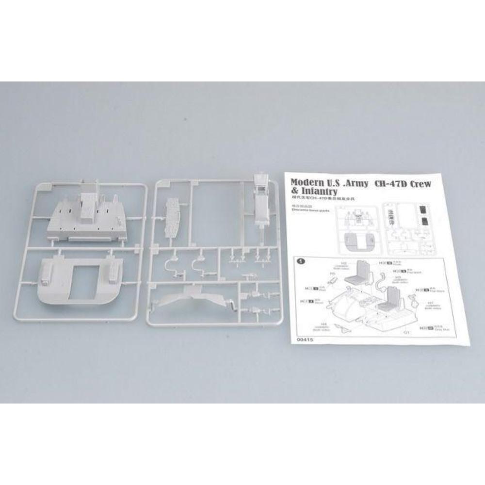 TRUMPETER: 1:35 US Army CH-47D Crew & Infantry