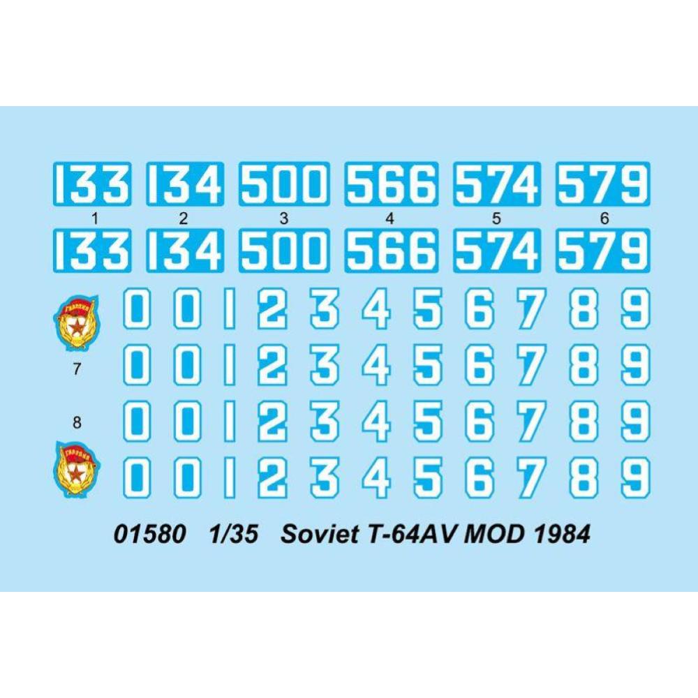 TRUMPETER: 1:35 Soviet T-64AV Mod. 1984