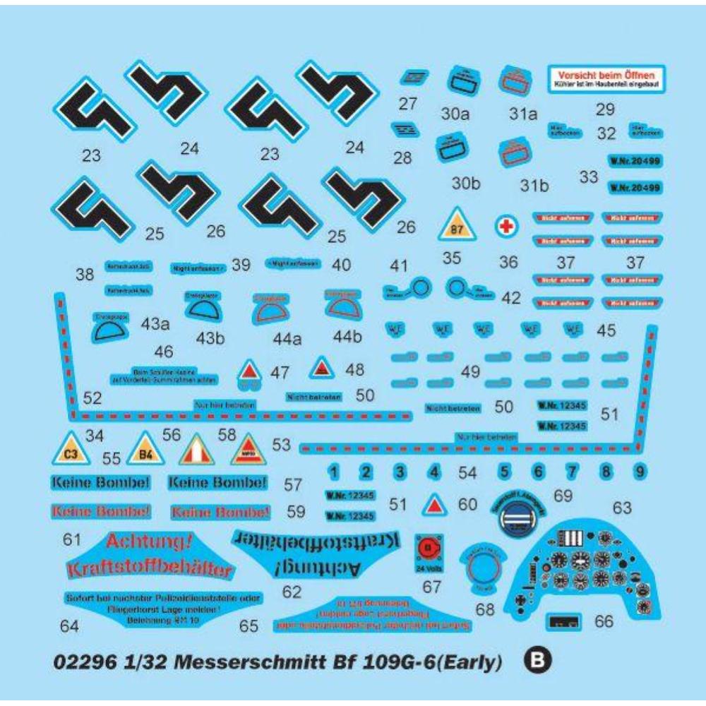 TRUMPETER: 1/32 Messerschmitt Bf 109G-6 (early)