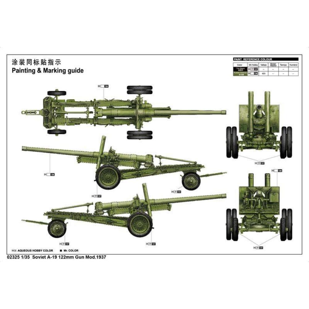 TRUMPETER: 1:35 Soviet A-19 122mm Gun
