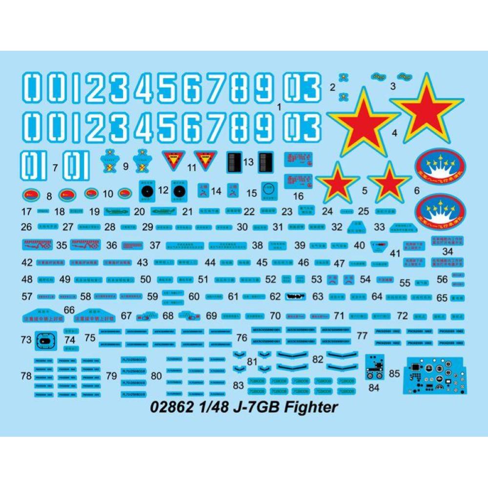 TRUMPETER: 1:48 Chengdu J-7GB chinese fighter