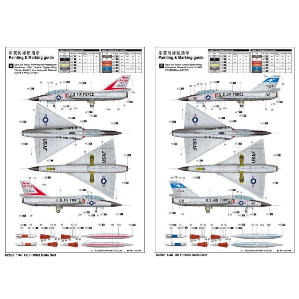TRUMPETER: 1/48 Convair F-106B Delta Dart