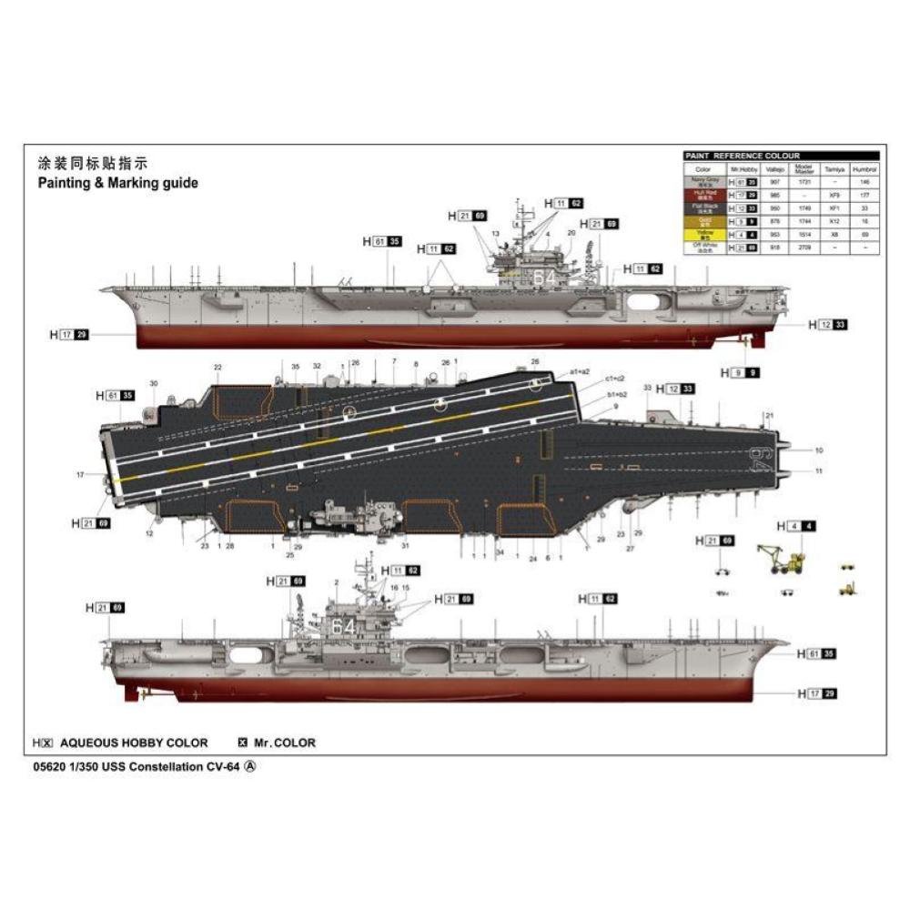 TRUMPETER: 1/350 USS Constellation CV-64