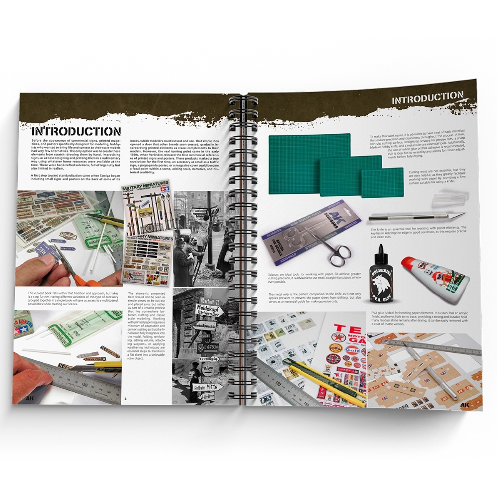 AK interactive: CUT-OUTS (English. 202 pages. Hard cover. Wire-o Binding.)