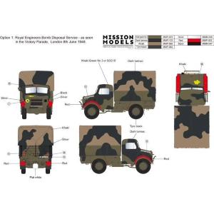 Gecko Models: 1:35 Bedford OXD GS Truck 30cwt 4x2 (Metal Cargo Bed)