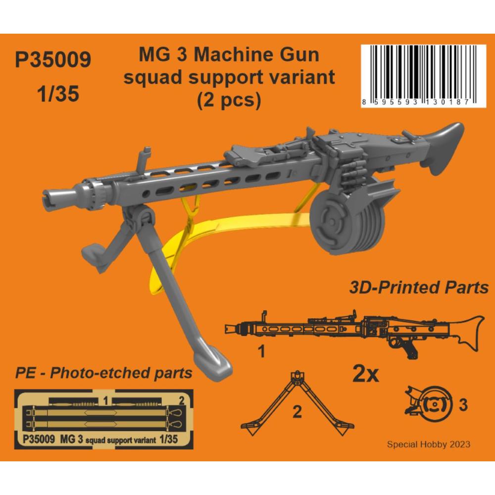 CMK: 1:35 MG 3 Machine Gun - squad support variant (2x) 1/35