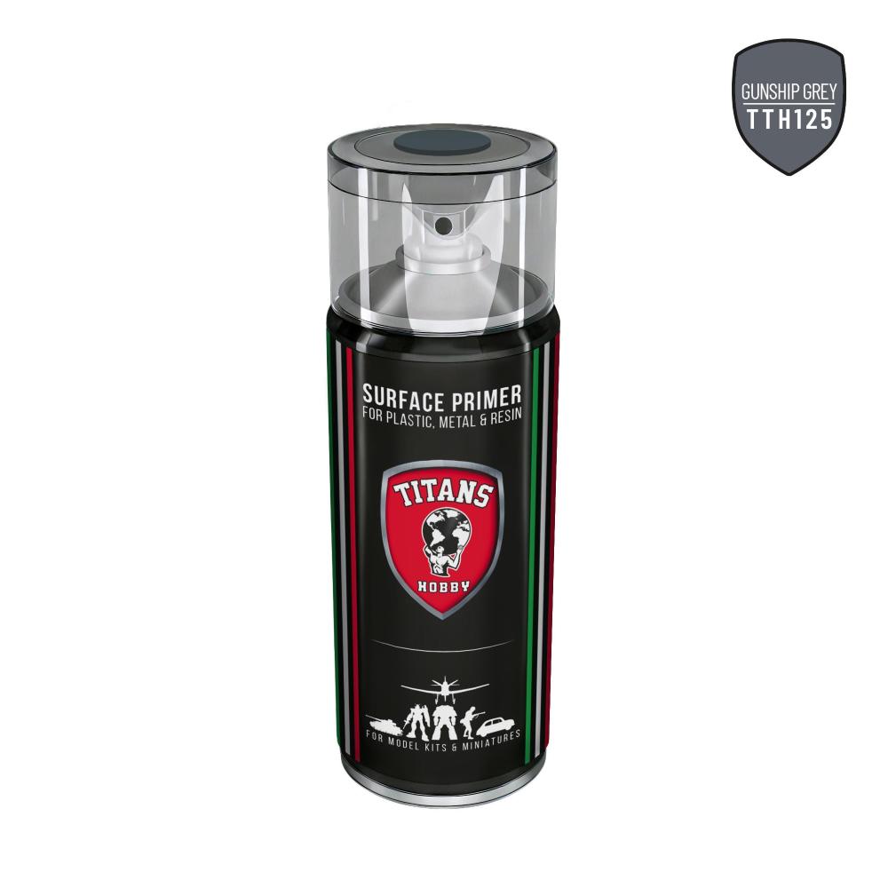 TITANS HOBBY: GUNSHIP GREY FS 36118 - 400ml Spray for Plastic, Metal & Resin
