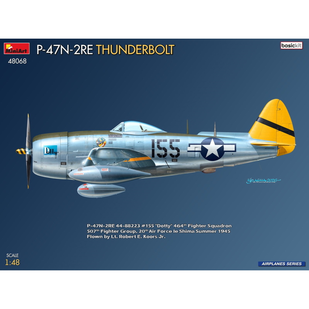 MINIART: 1:48 P-47N-2RE Thunderbolt - Basic Kit
